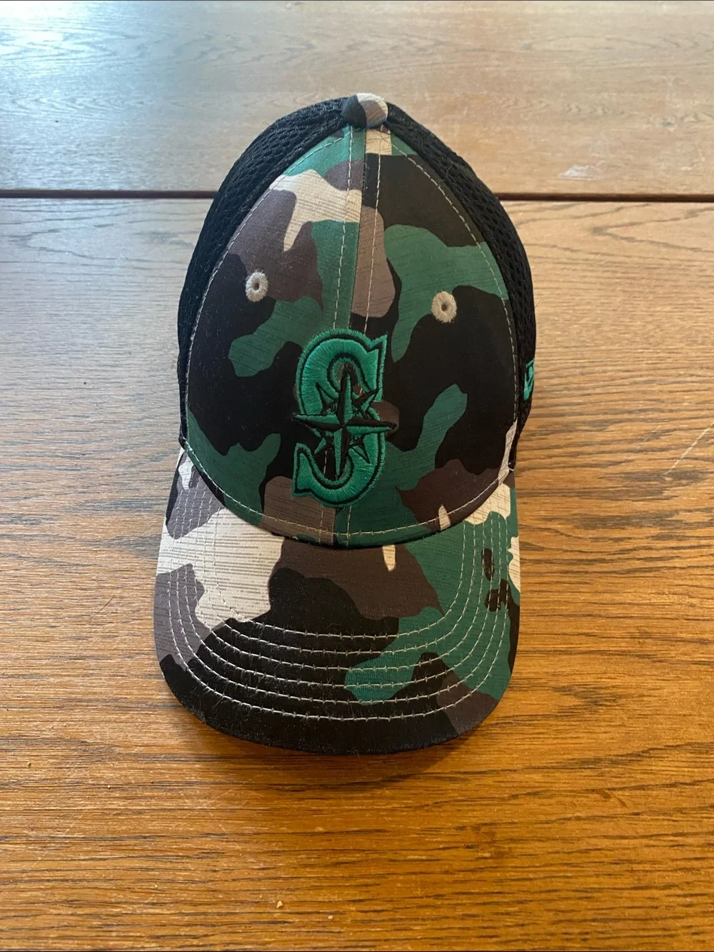 Kids Camo Seattle Mariners Hat - Green/Black